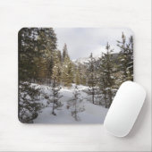 Winterschneebergszene in Montana Mousepad (Mit Mouse)