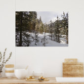 Winterschneebergszene in Montana Poster (Küche)