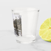 Winterschneebergszene in Montana Schnapsglas (Rechts)