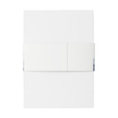 Winterschneebergwelt Hochzeit Einladungsbanderole (Rückseitenbeispiel)