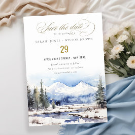 Winterschneebergwelt Hochzeit Save The Date