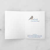 Winterschneebird Christliche Schrift Weihnachten (Innenseite)