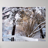 Winterschneeblick von der Vorderseite Poster (Vorne)