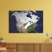 Winterschneedecke auf der Nordhalbkugel Leinwanddruck (Insitu (Wohnzimmer))