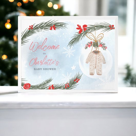 Winterschneeeis Weihnachtsgebäck Poster
