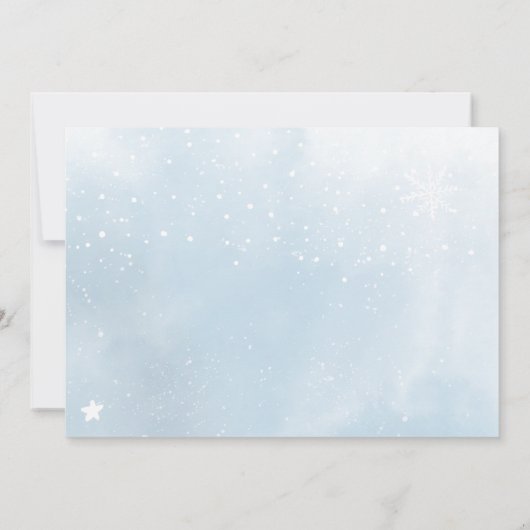 Winterschneeeisdusche Einladung (Rückseite)