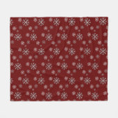 Winterschneefall auf Red Fleece Blanket (Vorderseite (Horizontal))