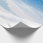 Winterschneefall - Frohrockpapier für Feiertage Geschenkpapier (Ecke)