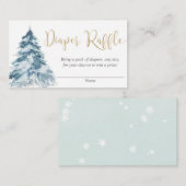 Winterschneefall-Gender-neutrale Gewinnkarten Begleitkarte (Vorne/Hinten)