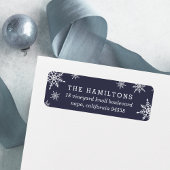 Winterschneefall-Rücksendeadresse