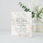 Winterschneefarben in Pastelltönen Kinderdusche (Stehend Vorderseite)