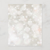 Winterschneefarben in Pastelltönen Kinderdusche (Rückseite)