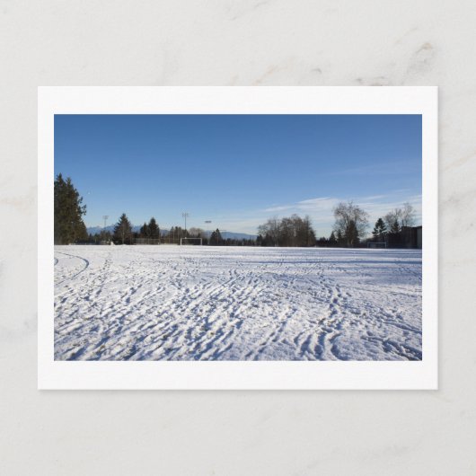 Winterschneefeld Postkarte (Vorderseite)