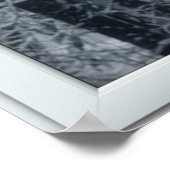 Winterschneefenster mit Aussicht Poster (Ecke)