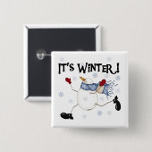 Winterschneeferien Button (Vorne & Hinten)