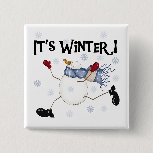 Winterschneeferien Button (Vorderseite)