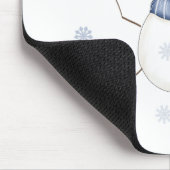 Winterschneeferien Mousepad (Ecke)