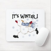 Winterschneeferien Mousepad (Mit Mouse)