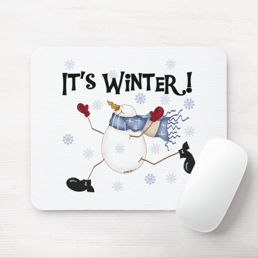 Winterschneeferien Mousepad (Mit Mouse)