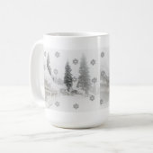 Winterschneefeste Kaffeetasse (Vorderseite Links)