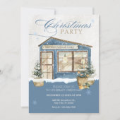 Winterschneefeste Party Einladung (Vorderseite)