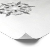 Winterschneefeste Poster (Ecke)
