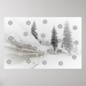 Winterschneefeste Poster (Vorne)