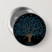 Winterschneeflocke Button (Vorne & Hinten)