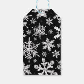 Winterschneeflocke Danke, dass Sie dafür gestimmt Geschenkanhänger (Rückseite)