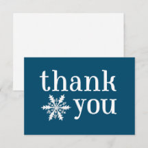 Winterschneeflocke Danke Karte