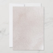 Winterschneeflocke Hochzeit rettet das Datum Einladung (Rückseite)