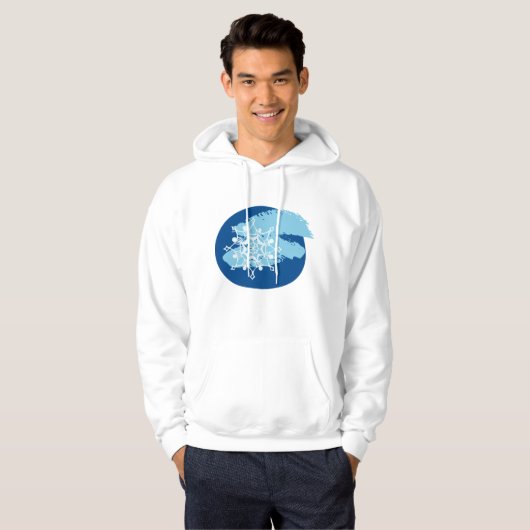 Winterschneeflocke Hoodie (Vorne ganz)