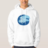 Winterschneeflocke Hoodie (Vorderseite)