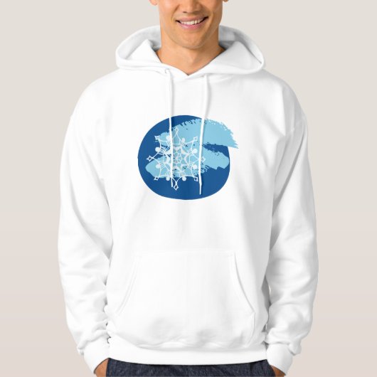 Winterschneeflocke Hoodie (Vorderseite)