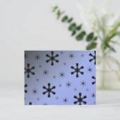 Winterschneeflocke Postkarte (Stehend Vorderseite)