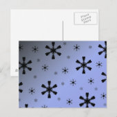 Winterschneeflocke Postkarte (Vorne/Hinten)