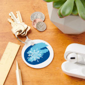 Winterschneeflocke Schlüsselanhänger