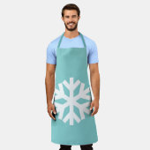 Winterschneeflocke Schürze (Getragen)