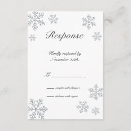 Winterschneeflocke UAWG RSVP Karte