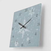 Winterschneeflocke Wall Uhr (Winkel)
