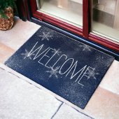 Winterschneeflocke Weihnachten Fußmatte