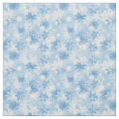Winterschneeflockemuster auf Blau Stoff (Muster)