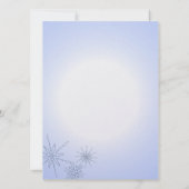 Winterschneeflocken 16 . Geburtstag Einladung (Rückseite)