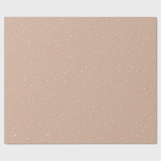 Winterschneeflocken auf Brown Geschenkpapier (Flach)