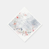 Winterschneeflocken Baby seine Kälte draußen Serviette (Ecke)