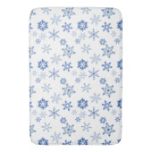 Winterschneeflocken Badematte (Vorderseite Vertikal)