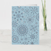 Winterschneeflocken Blau (Vorderseite)