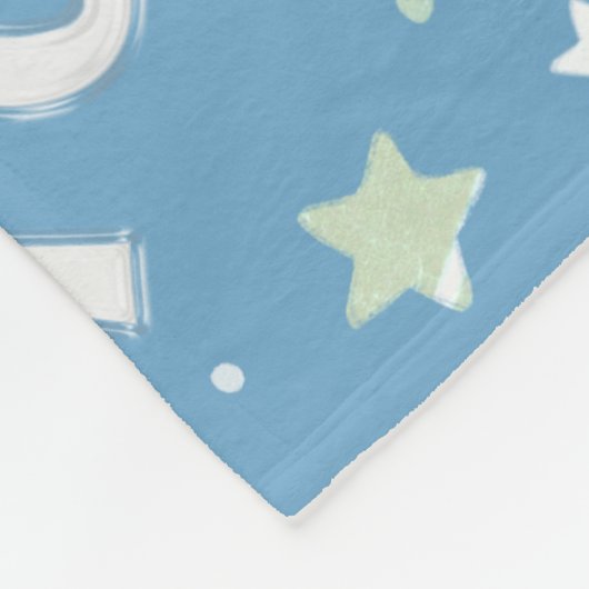 Winterschneeflocken blau fleecedecke (Ecke)