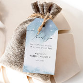 Winterschneeflocken Blaues Brautparty Geschenkanhänger