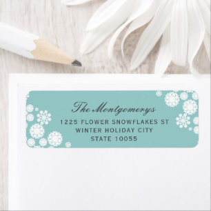 Winterschneeflocken Blume Elegante Feiertage Adres